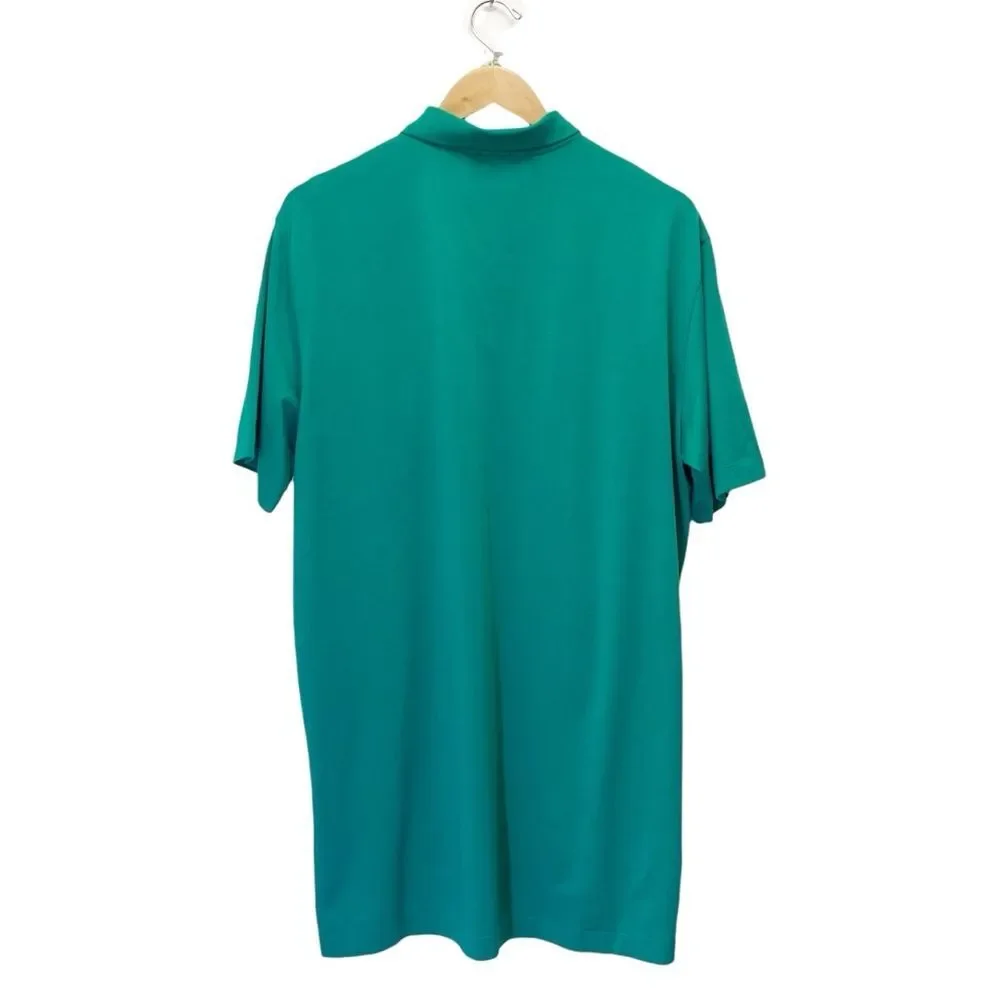 Polo Golf Ralph Lauren Performance Polo Shirt Jade Green Large Pima Cotton Peru